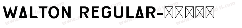 Walton Regular字体转换